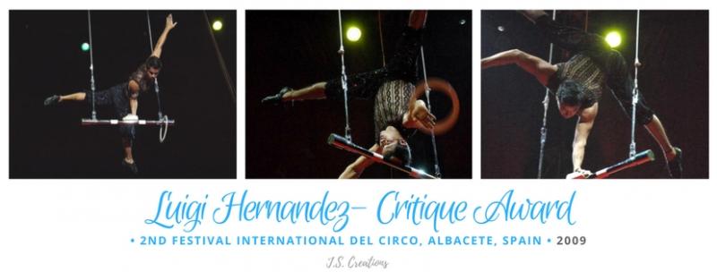 Washtington trapeze circus Luigi Peru Festival Critique Award